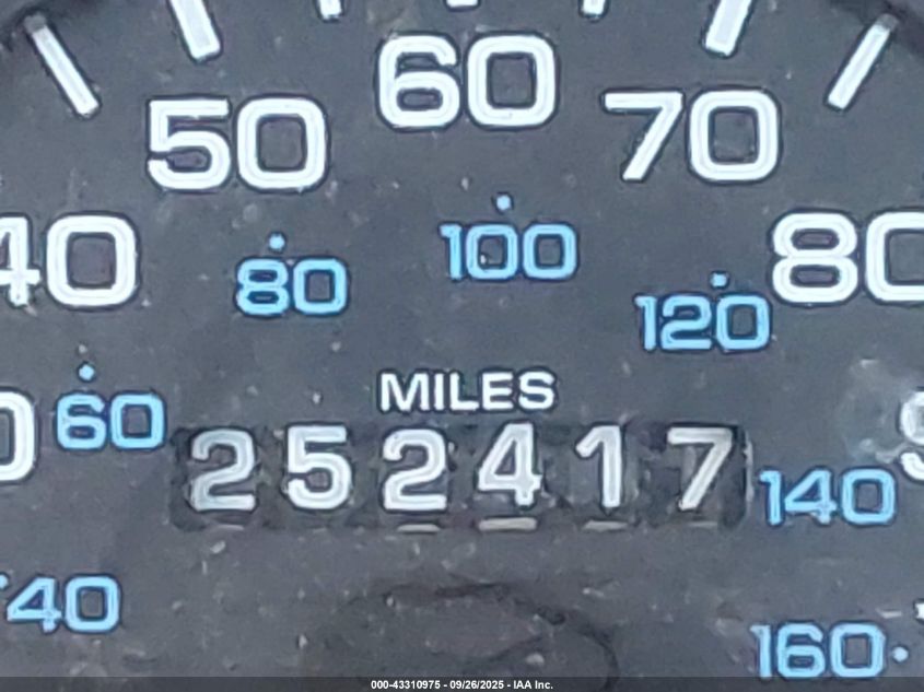 1996 Dodge Ram 1500 VIN: 1B7HC16Z0TS600404 Lot: 43310975