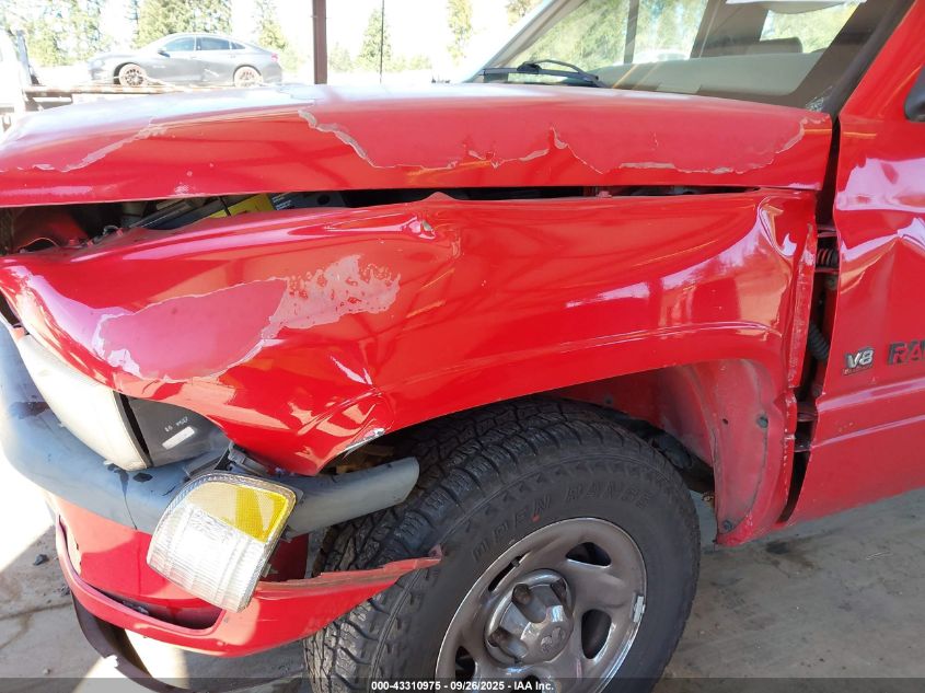 1996 Dodge Ram 1500 VIN: 1B7HC16Z0TS600404 Lot: 43310975