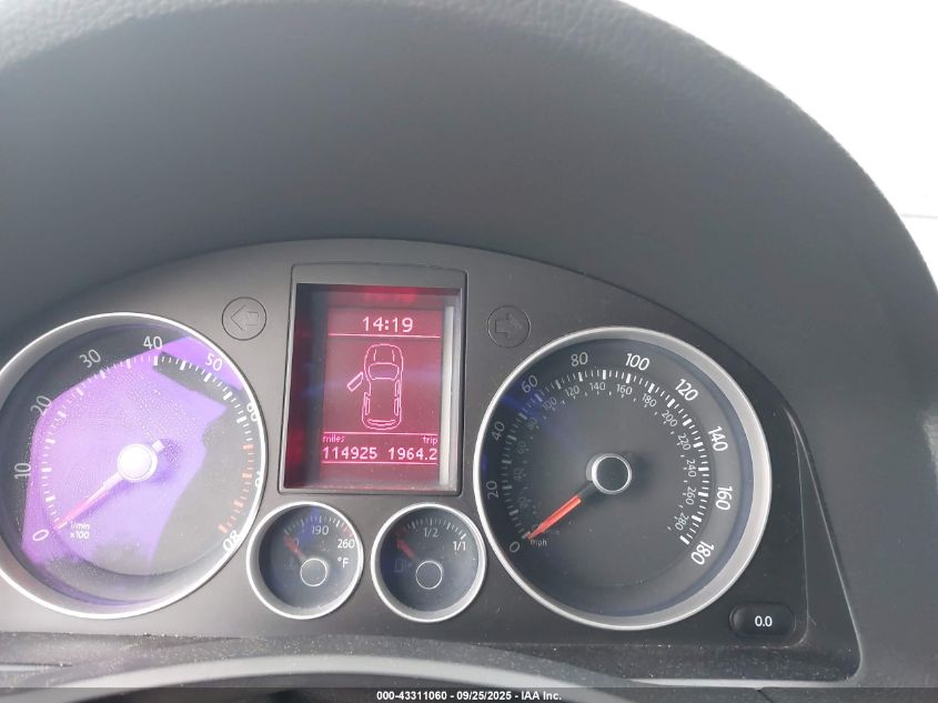 2009 Volkswagen Gti 4-Door VIN: WVWHV71K39W106434 Lot: 43311060