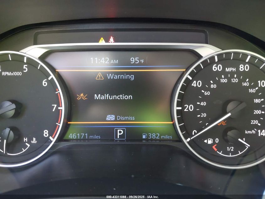 2024 Nissan Altima Sv Fwd VIN: 1N4BL4DVXRN381746 Lot: 43311066