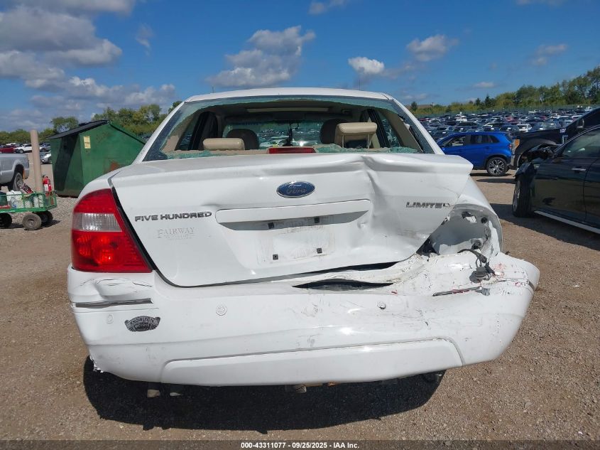 2005 Ford Five Hundred Limited VIN: 1FAHP25165G157113 Lot: 43311077