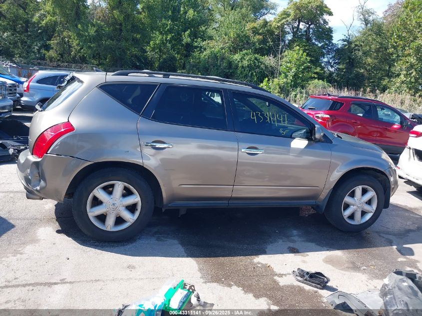 2004 Nissan Murano Se VIN: JN8AZ08W24W335285 Lot: 43311141