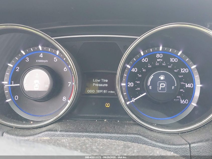 2013 Hyundai Sonata Gls VIN: 5NPEB4AC6DH627472 Lot: 43311173