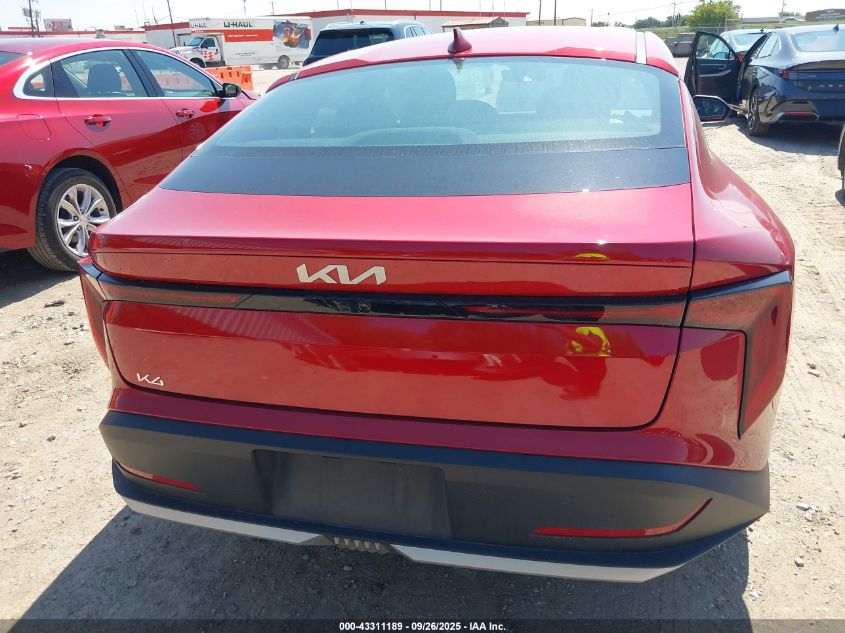 2025 Kia K4 Lxs VIN: 3KPFT4DE1SE031900 Lot: 43311189