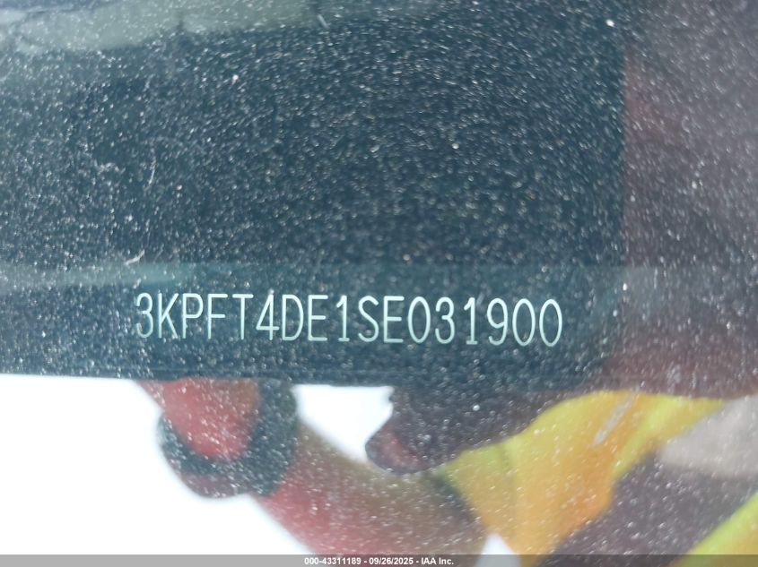 2025 Kia K4 Lxs VIN: 3KPFT4DE1SE031900 Lot: 43311189