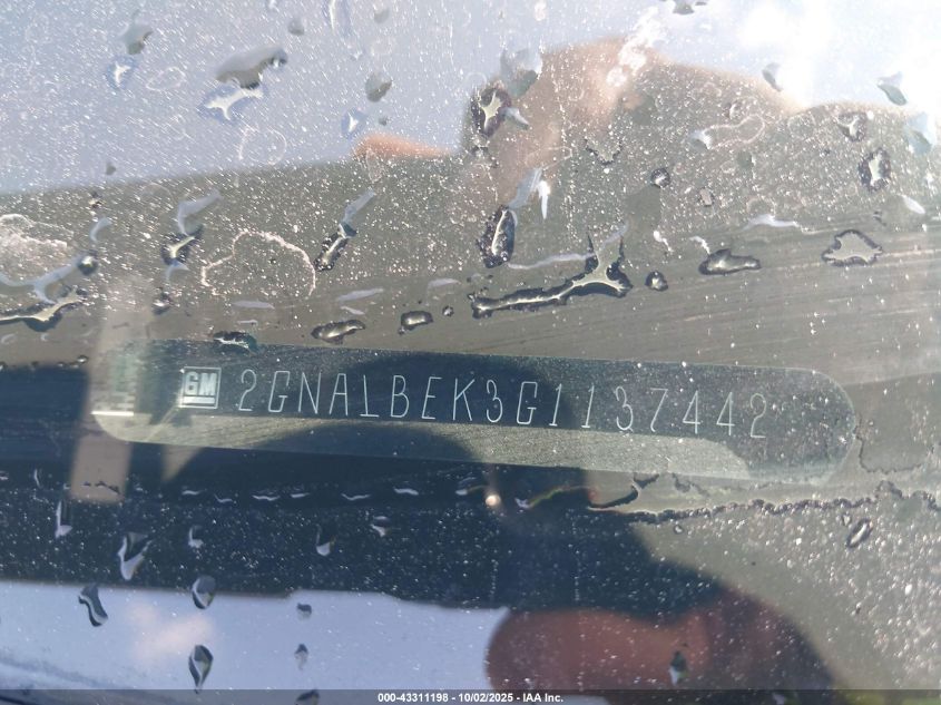 2016 Chevrolet Equinox Ls VIN: 2GNALBEK3G1137442 Lot: 43311198