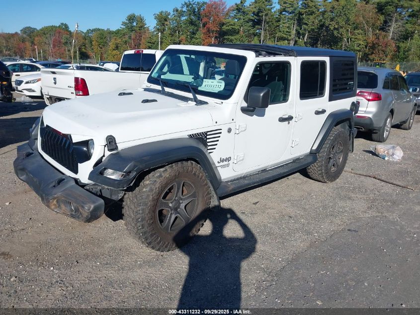 2018 JEEP WRANGLER UNLIMITED SPORT S 4X4 1C4HJXDG4JW127140