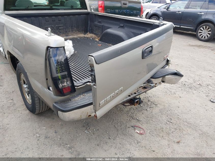 2003 GMC Sierra 1500 VIN: 2GTEC19XX31344852 Lot: 43311243