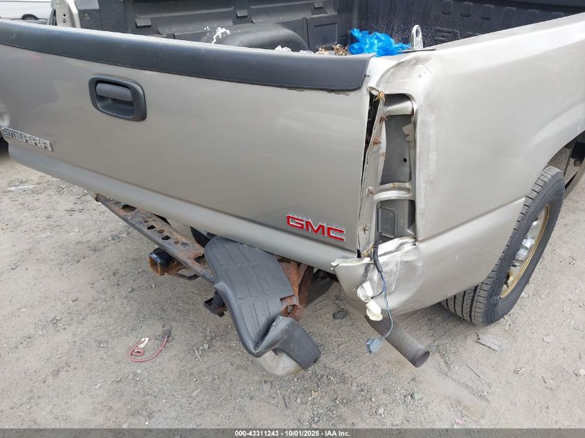 2003 GMC Sierra 1500 VIN: 2GTEC19XX31344852 Lot: 43311243