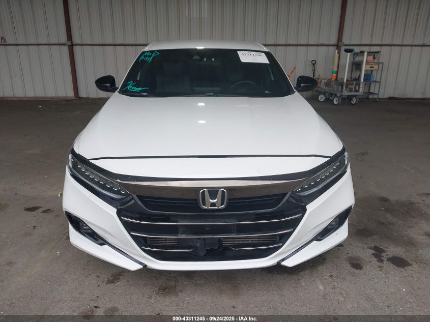 2021 Honda Accord Sport VIN: 1HGCV1F33MA053007 Lot: 43311245