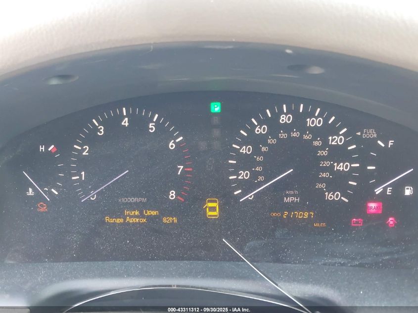 2005 Lexus Ls 430 VIN: JTHBN36F850181121 Lot: 43311312