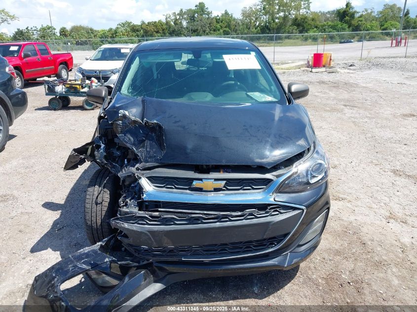 2021 Chevrolet Spark Fwd Ls Automatic VIN: KL8CB6SA9MC712505 Lot: 43311345