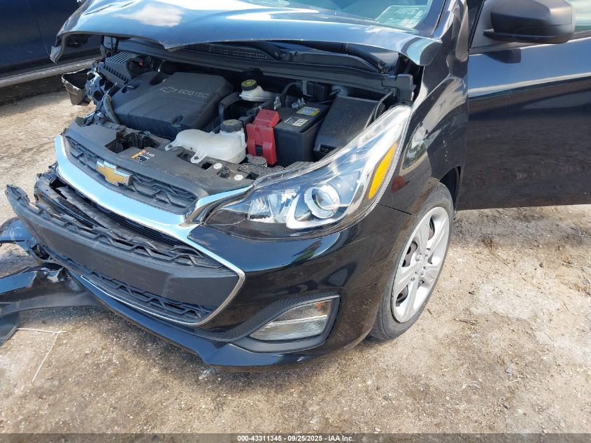 2021 Chevrolet Spark Fwd Ls Automatic VIN: KL8CB6SA9MC712505 Lot: 43311345