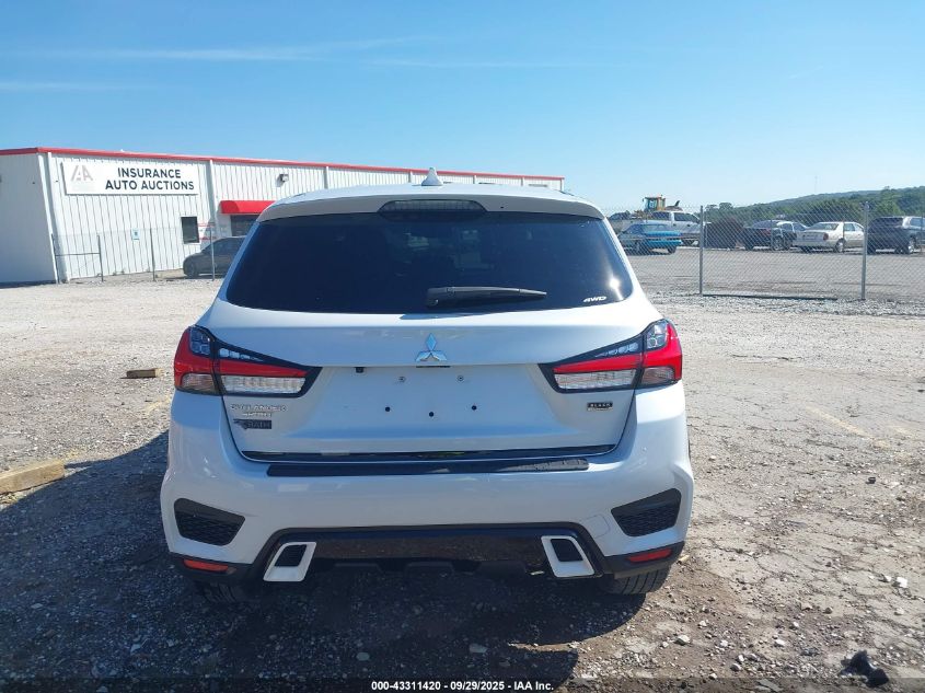2022 Mitsubishi Outlander Sport 2.0 Be Awc VIN: JA4ARUAUXNU019278 Lot: 43311420