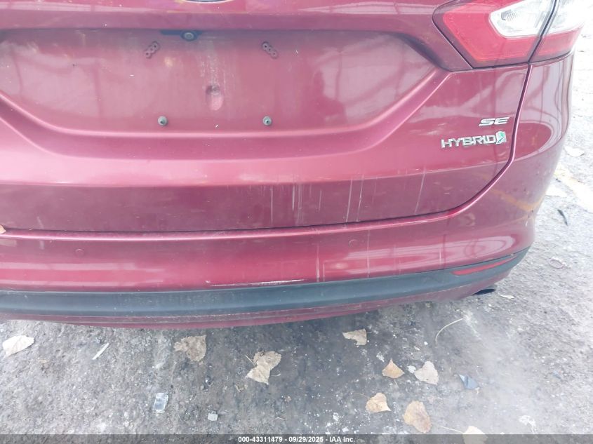 2014 Ford Fusion Hybrid Se VIN: 3FA6P0LU5ER18385 Lot: 43311479