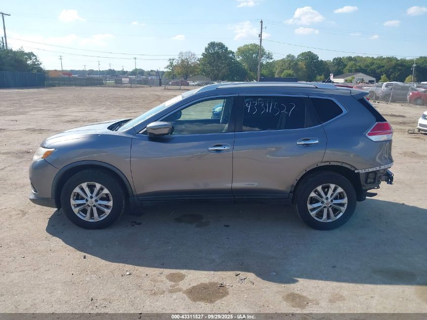 2016 Nissan Rogue Sv VIN: KNMAT2MV5GP685062 Lot: 43311527