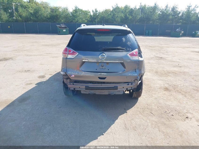2016 Nissan Rogue Sv VIN: KNMAT2MV5GP685062 Lot: 43311527