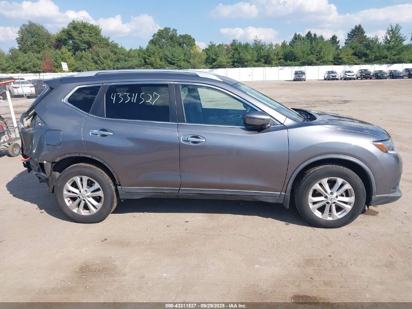 2016 Nissan Rogue Sv VIN: KNMAT2MV5GP685062 Lot: 43311527