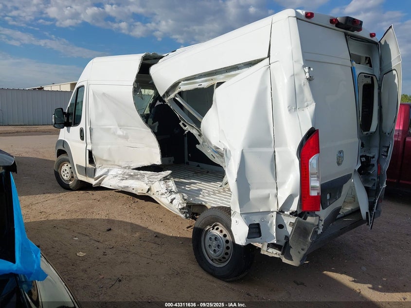 Vin: 3c6mrvhg7se548326, lot: 43806282, ram promaster 3500 3500 high 20253
