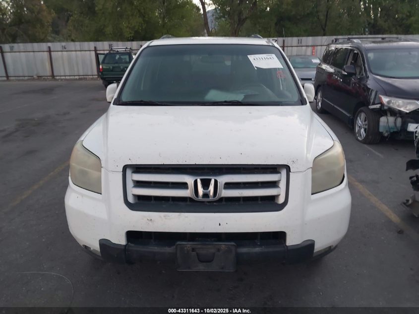 2006 Honda Pilot Ex VIN: 5FNYF284X6B019735 Lot: 43311643