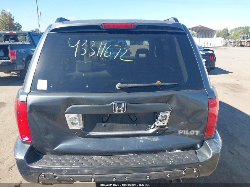 2004 Honda Pilot Ex VIN: 2HKYF18404H504717 Lot: 43311672