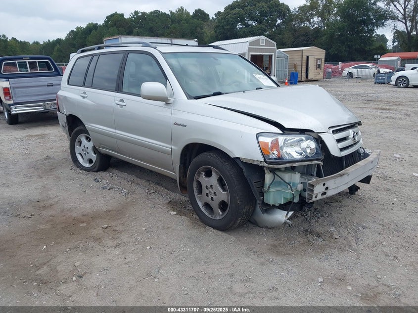 2006 Toyota Highlander Limited V6 silver other gasoline JTEEP21A360159927 photo #1