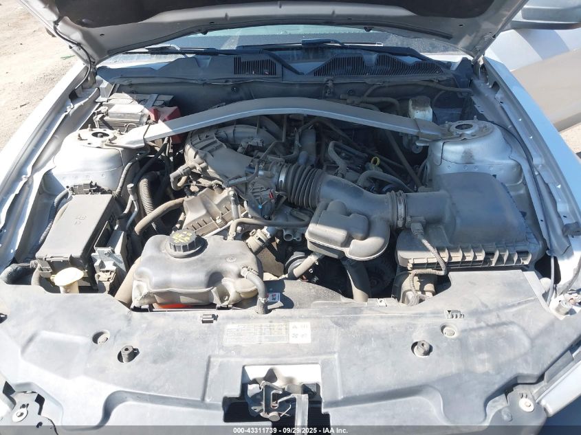 2012 Ford Mustang V6 VIN: 1ZVBP8EM0C5257257 Lot: 43311739