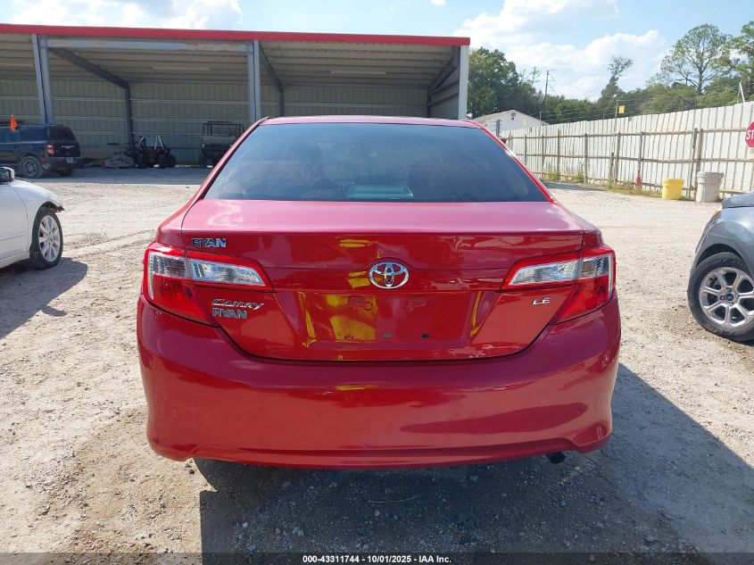 2012 Toyota Camry Le VIN: 4T4BF1FK2CR223547 Lot: 43311744