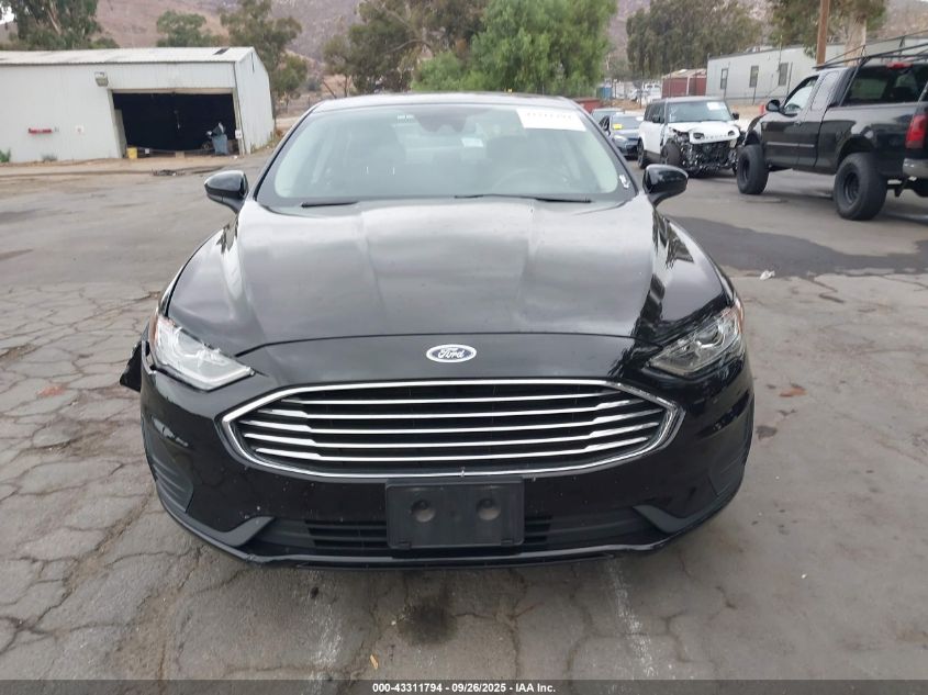 2019 Ford Fusion Se VIN: 3FA6P0HDXKR262047 Lot: 43311794