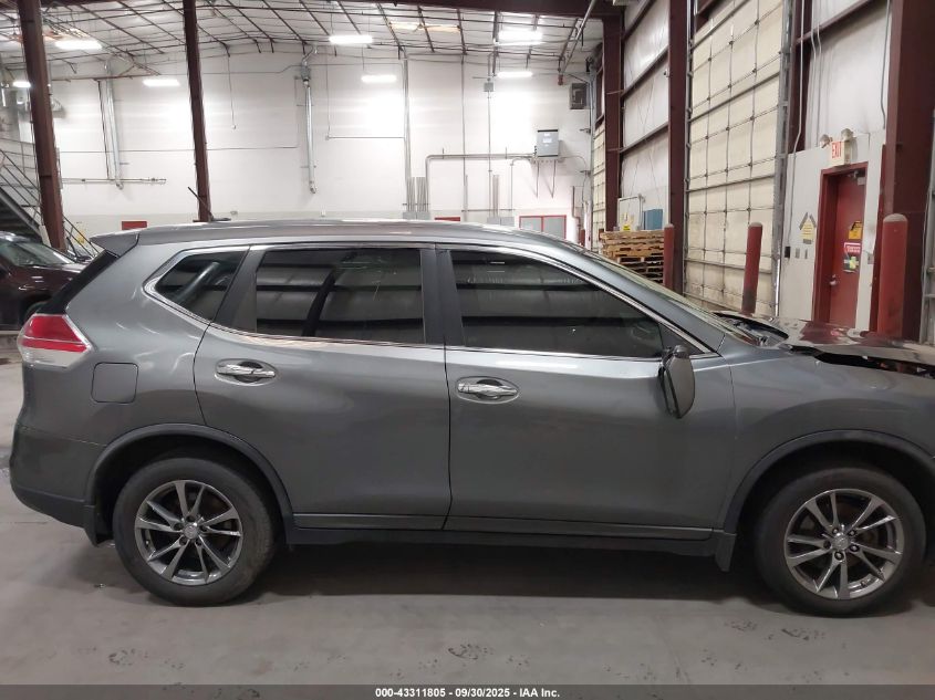 2015 Nissan Rogue S VIN: KNMAT2MT3FP547551 Lot: 43311805