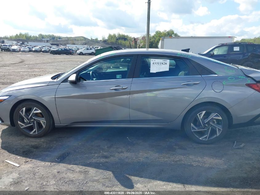 2025 Hyundai Elantra Sel Convenience VIN: KMHLS4DG5SU913849 Lot: 43311828