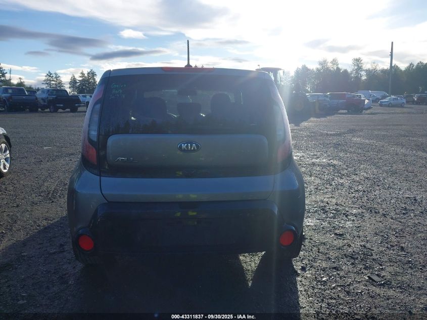 2016 Kia Soul + VIN: KNDJP3A57G7350934 Lot: 43311837