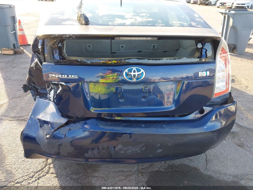 2012 Toyota Prius Two VIN: JTDKN3DU4C1608014 Lot: 43311876