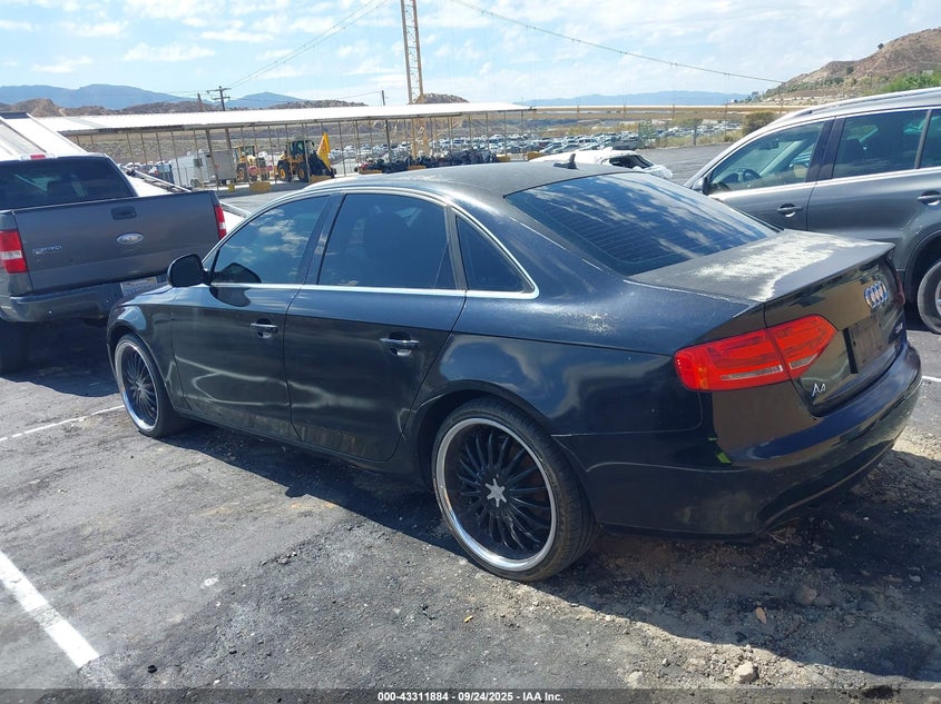 2009 Audi A4 2.0T Premium black sedan gasoline WAUCF78K19N051210 photo #4