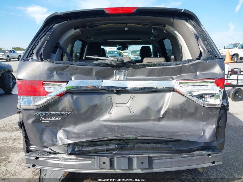 2016 Honda Odyssey Ex-L VIN: 5FNRL5H6XGB020420 Lot: 43311911