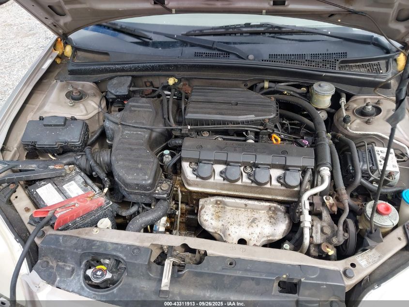 2002 Honda Civic Ex VIN: 2HGES26722H529370 Lot: 43311913