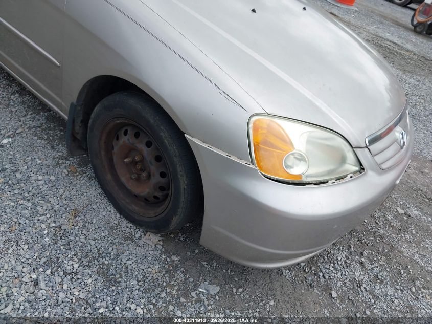 2002 Honda Civic Ex VIN: 2HGES26722H529370 Lot: 43311913