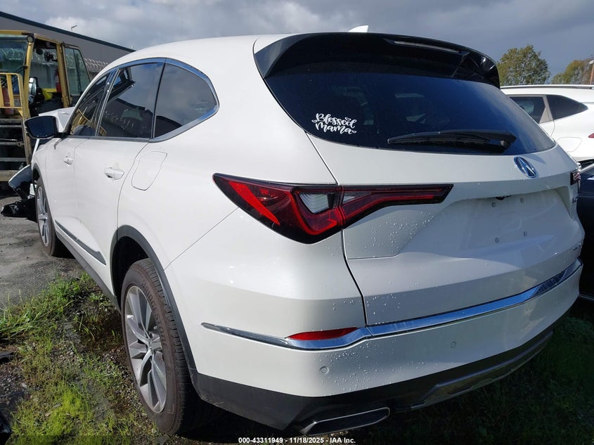 Vin: 5j8ye1h42sl023641, lot: 43806595, acura mdx technology package 20253