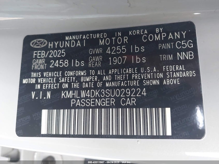 2025 HYUNDAI ELANTRA N - KMHLW4DK3SU029224