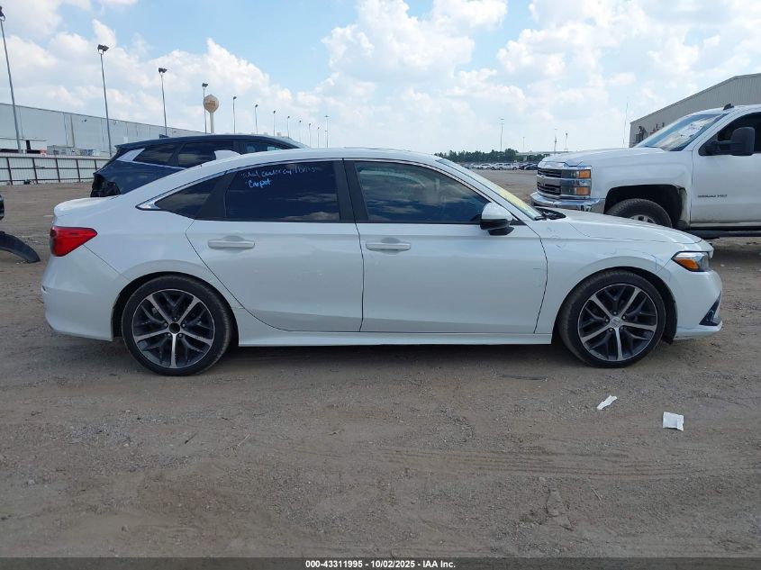 2022 Honda Civic Touring VIN: 2HGFE1F98NH301921 Lot: 43311995