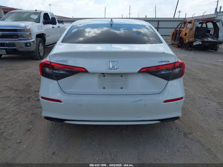 2022 Honda Civic Touring VIN: 2HGFE1F98NH301921 Lot: 43311995