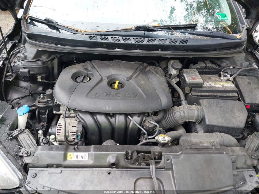 2013 Hyundai Elantra Gls VIN: 5NPDH4AE4DH410305 Lot: 43312008