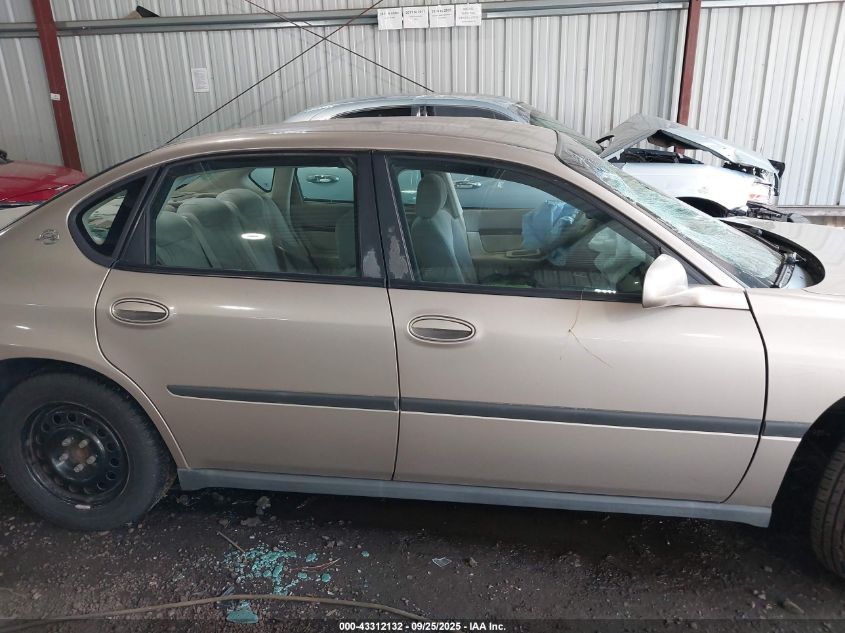 2003 Chevrolet Impala VIN: 2G1WF52EX39363875 Lot: 43312132