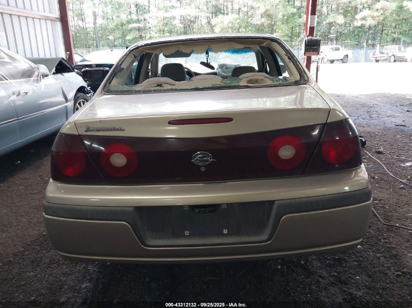 2003 Chevrolet Impala VIN: 2G1WF52EX39363875 Lot: 43312132