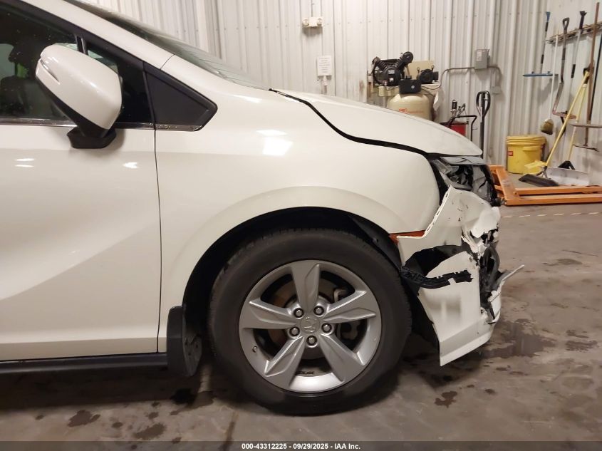 2018 Honda Odyssey Ex-L VIN: 5FNRL6H7XJB096290 Lot: 43312225