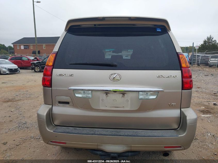 2005 Lexus Gx 470 VIN: JTJBT20XX50079111 Lot: 43312234