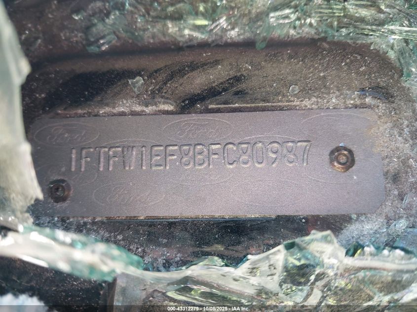 2011 Ford F-150 Platinum VIN: 1FTFW1EF8BFC80987 Lot: 43312279