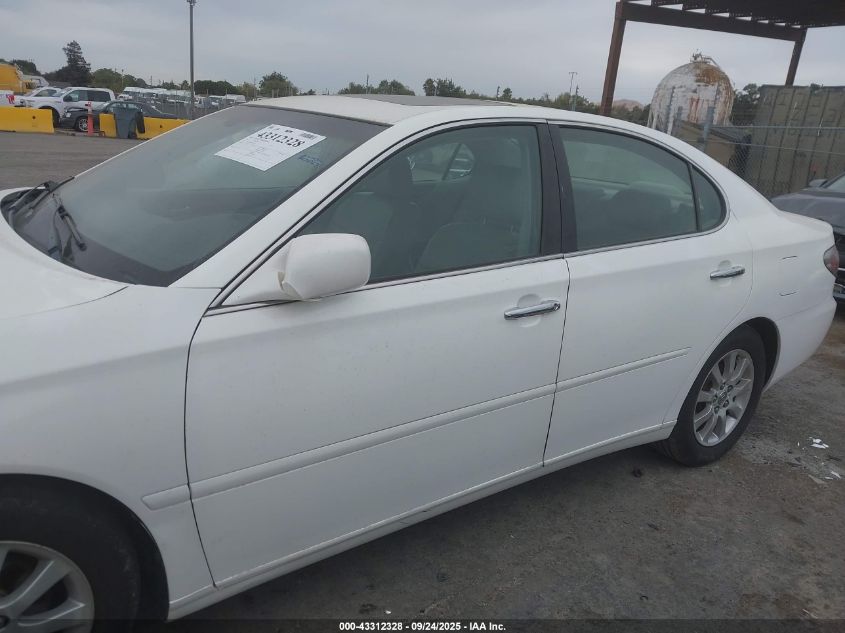 2004 Lexus Es 330 VIN: JTHBA30G445007299 Lot: 43312328