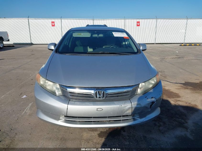 2012 Honda Civic Lx VIN: 19XFB2F50CE084271 Lot: 43312380