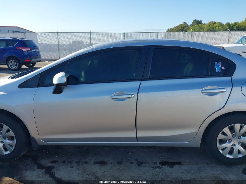 2012 Honda Civic Lx VIN: 19XFB2F50CE084271 Lot: 43312380